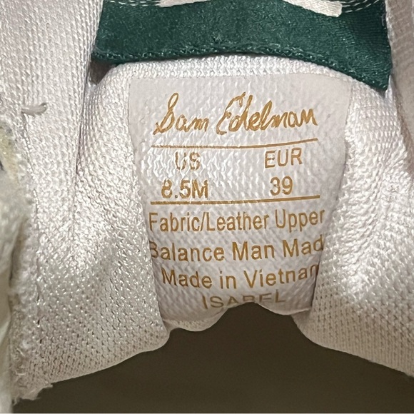 Sam Edelman Isabel Low Top Platform Sneakers Suede Green & Gray/Taupe Size 8.5 - Picture 12 of 14